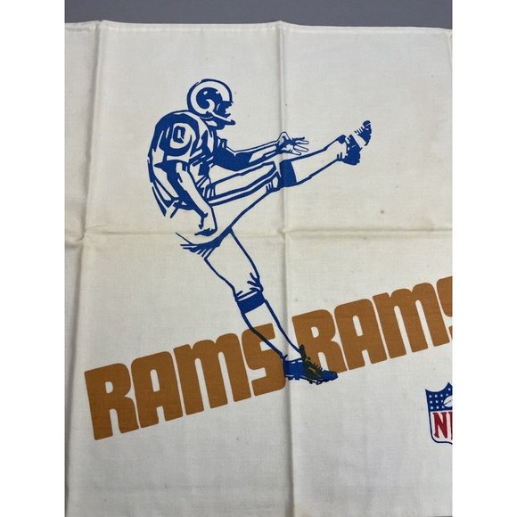 Vintage 1970's NFL Los Angeles Rams Bams Pillowcase 32x20 - Picture 2 of 7